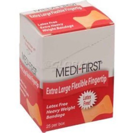 MEDIQUE PRODUCTS Flexible Extra Long Fingertip Bandage, Extra Heavy Weight, 25/Box 61773